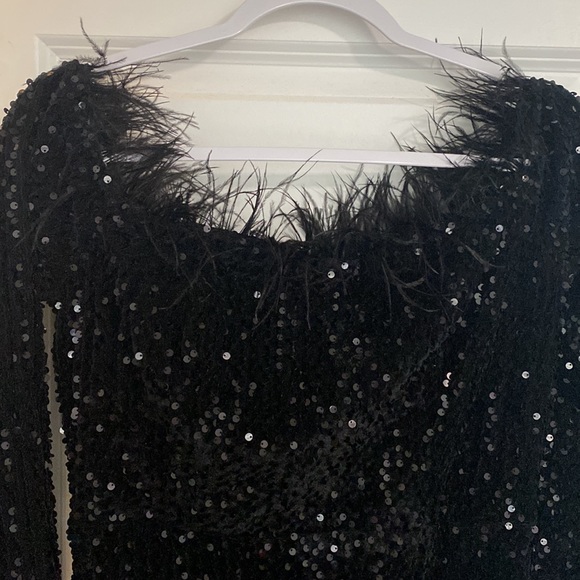 Lin Lin Q Sexy Size XL Formal Sequined Dress - Picture 5 of 7